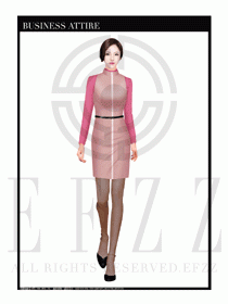 時尚OL女職業(yè)裝夏裝設計圖505