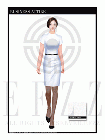 時尚OL女職業(yè)裝夏裝設(shè)計圖503