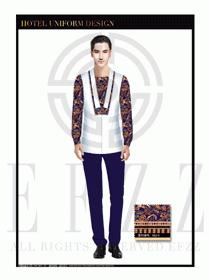 餐飲西餐服務(wù)員制服設(shè)計圖1126