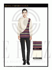 餐飲西餐服務(wù)員制服設(shè)計(jì)圖1129