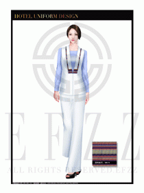 餐飲西餐服務(wù)員制服設(shè)計圖1132