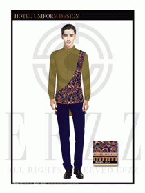 餐飲西餐服務(wù)員制服設(shè)計圖1131