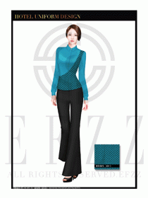 餐飲西餐服務(wù)員制服設(shè)計(jì)圖1137