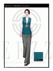 餐飲西餐服務(wù)員制服設(shè)計圖1134