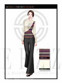 餐飲西餐服務員制服設計圖1135