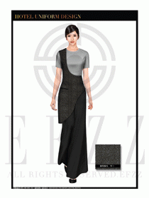 餐飲西餐服務(wù)員制服設(shè)計(jì)圖1145