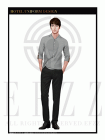 餐飲西餐服務(wù)員制服設(shè)計圖1147