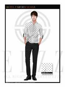餐飲西餐服務(wù)員制服設(shè)計(jì)圖1152
