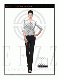 餐飲西餐服務(wù)員制服設(shè)計(jì)圖1155