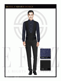 餐飲西餐服務(wù)員制服設(shè)計圖1186