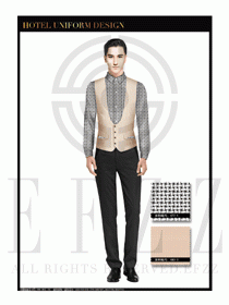 餐飲西餐服務(wù)員制服設(shè)計(jì)圖1187