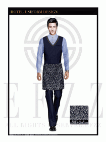 餐飲西餐服務(wù)員制服設(shè)計(jì)圖1192