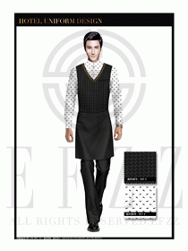 餐飲西餐服務(wù)員制服設(shè)計圖1191