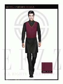 餐飲西餐服務(wù)員制服設(shè)計(jì)圖1193