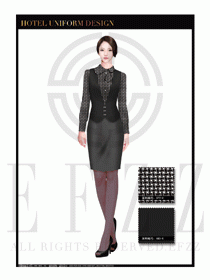 餐飲西餐服務(wù)員制服設(shè)計(jì)圖1200