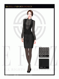 餐飲西餐服務(wù)員制服設(shè)計圖1201