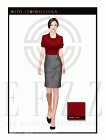 酒店總臺大堂服務員制服設計圖886