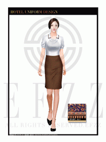 酒店總臺(tái)大堂服務(wù)員制服設(shè)計(jì)圖885