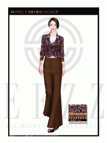 酒店總臺(tái)大堂服務(wù)員制服設(shè)計(jì)圖891