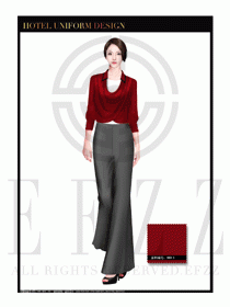酒店總臺(tái)大堂服務(wù)員制服設(shè)計(jì)圖892