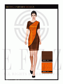 酒店總臺(tái)大堂服務(wù)員制服設(shè)計(jì)圖908