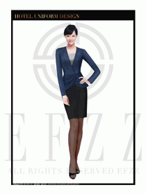 酒店總臺(tái)大堂服務(wù)員制服設(shè)計(jì)圖911