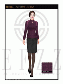 酒店總臺大堂服務員制服設計圖935