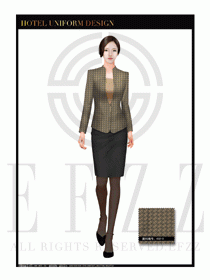 酒店總臺(tái)大堂服務(wù)員制服設(shè)計(jì)圖939