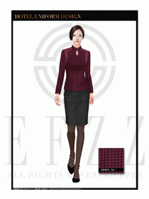 酒店總臺大堂服務(wù)員制服設(shè)計圖941