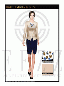 酒店總臺大堂服務(wù)員制服設(shè)計圖959