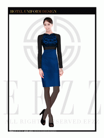 酒店總臺(tái)大堂服務(wù)員制服設(shè)計(jì)圖964