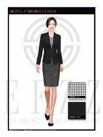 酒店總臺(tái)大堂服務(wù)員制服設(shè)計(jì)圖968