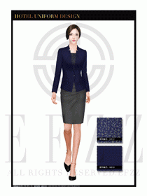 酒店總臺(tái)大堂服務(wù)員制服設(shè)計(jì)圖967