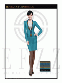 酒店總臺大堂服務(wù)員制服設(shè)計(jì)圖972