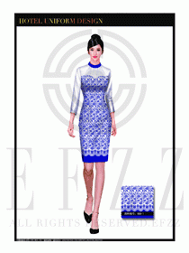 大堂總臺(tái)收銀接待員工制服266