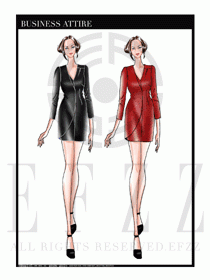 夏季時(shí)尚OL女裝職業(yè)裝設(shè)計(jì)圖509