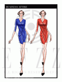 夏季時尚OL女裝職業(yè)裝設(shè)計(jì)圖515