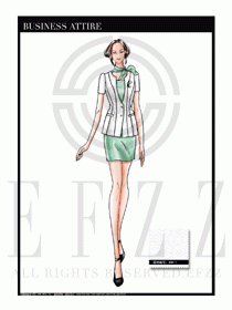 夏季時(shí)尚OL女裝職業(yè)裝設(shè)計(jì)圖519