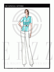 夏季時(shí)尚OL女裝職業(yè)裝設(shè)計(jì)圖522