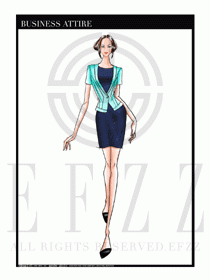 夏季時(shí)尚OL女裝職業(yè)裝設(shè)計(jì)圖526