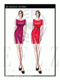 夏季時尚OL女裝職業(yè)裝設(shè)計圖530