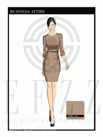 夏季時尚OL女裝職業(yè)裝設計圖539