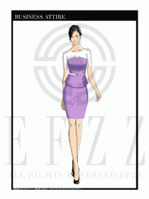 夏季時尚OL女裝職業(yè)裝設(shè)計圖567