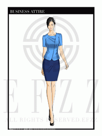 夏季時尚OL女裝職業(yè)裝設計圖570