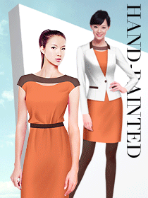 女時尚OL職業(yè)裝系列方案設(shè)計圖