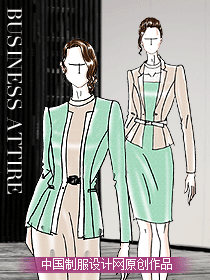 職場(chǎng)時(shí)尚女正裝職業(yè)制服圖片設(shè)計(jì)