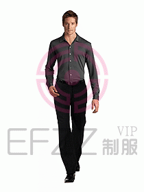 男裝長袖襯衫048