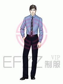 男裝長袖襯衫134