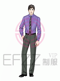 男裝長袖襯衫135