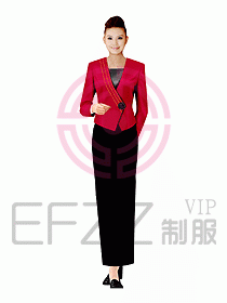 西餐咨客服裝078